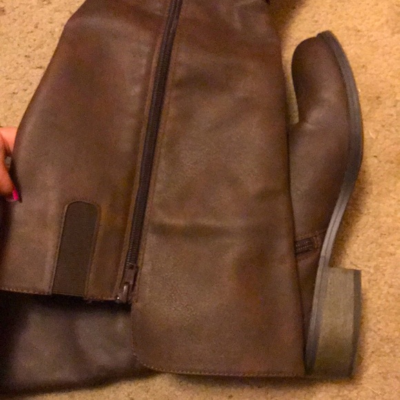 Brown Mid Calf Boots - Picture 5 of 5